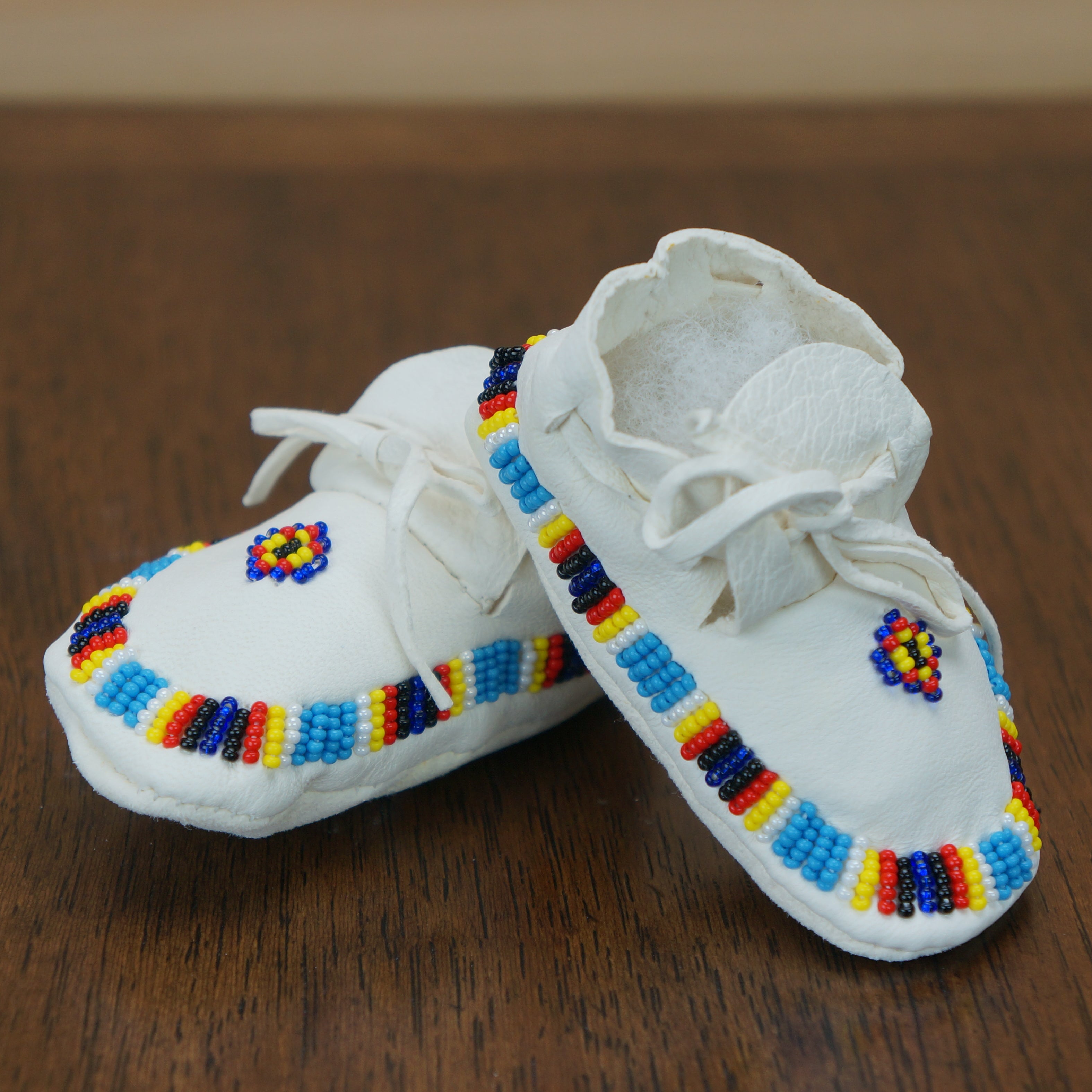 Nez Perce Beaded Baby Moccasins Handmade hotsell Framed as Art