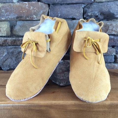 Deer Hide Moccasins - Undecorated - Men's Sizes